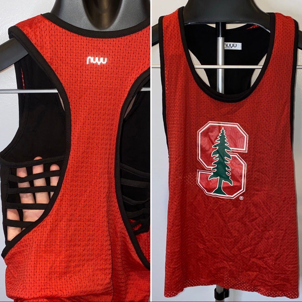 Stanford U Athletic Bra Top & Mesh Tank